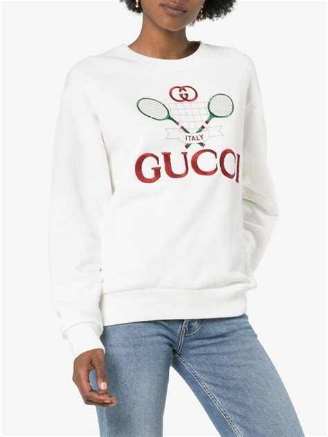 gucci tennis sweatshirt|gucci sweatshirt vintage.